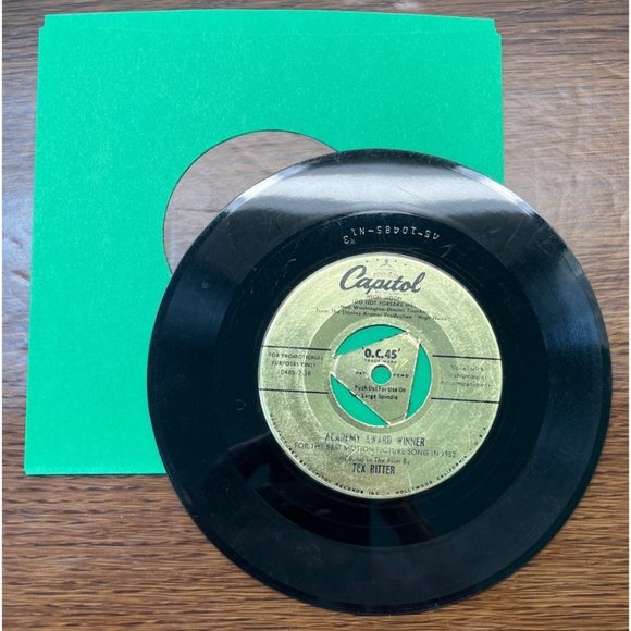 Tex Ritter High Noon 45 Country Academy Award Winner One Sided Promo Capitol 195 - Picture 2 of 4